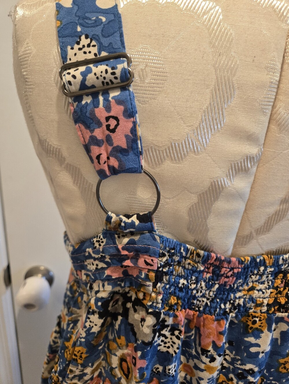 Natural Life Blue Floral Sundress with Yellow & Pink Accents, Size XL - Picture 6 of 9
